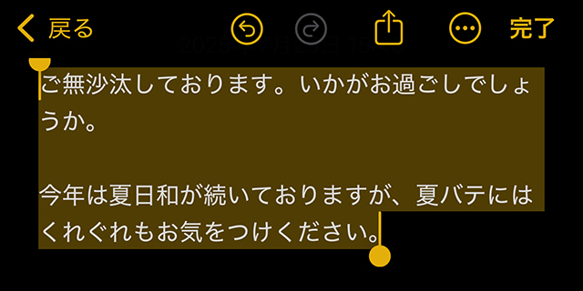 しっかりした文章になりました。