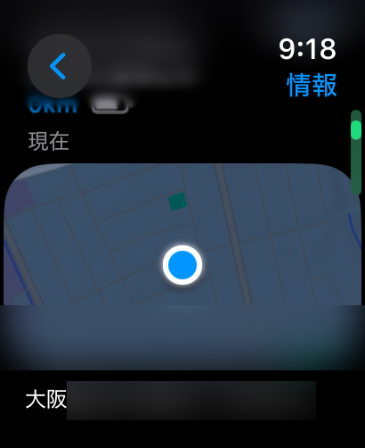 『地図』が表示され、大まかな住所も表示されます。