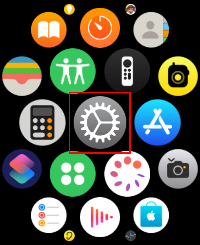 Apple Watchの『設定』アイコンの画像