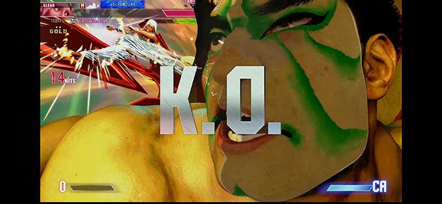 エドモンド本田がKOされているシーン。