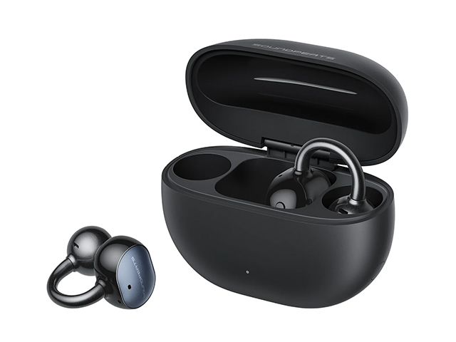 SOUNDPEATS UU2イヤーカフ 実機レビュー 低音 物理ボタン ケース 外観